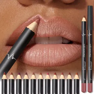 Waterproof Matte Lipliner Pencil Red Contour Tint Lipstick Long Lasting Non-stick Cup Moisturising Lips Makeup 12 Colors