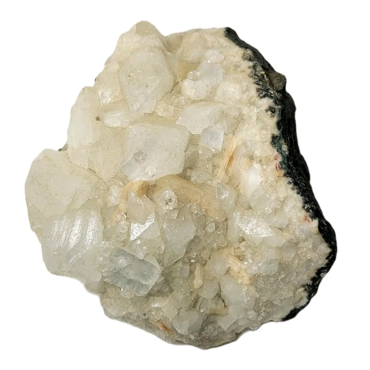 6in Apophyllite with Stilbite Crystal Cluster Home Ornament