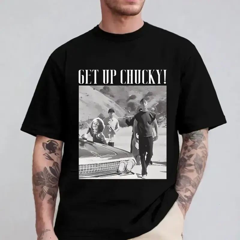 [Made In USA] Chicano Chucky T-Shirt, Get Up Chucky Shirt, Chucky Blood In Out Tee, Unisex Beach T-shirt, Vintage Graphic Tee, Full Size, Full Color