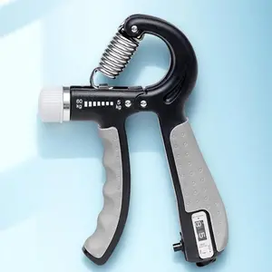 Adjustable Counting Grip Strengthener, Portable Hand Grip Strength Trainer, Hand Grip Strengthener for Home Gym Workout