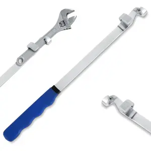 Wrench Extender Tool Bar - 15 inch Long Wrench Extension with Ergonomic Non-slip Grip, Leverage Saves Effort, for Repair, Mechanics, DIYers