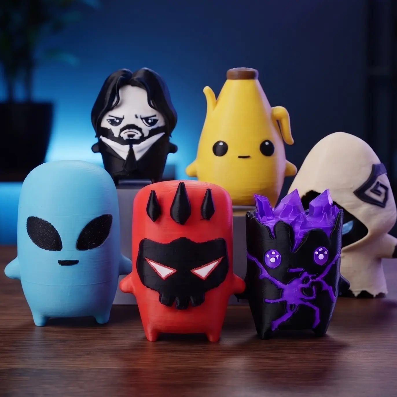 Zero Point, Grim, Aura, Boss, Demon, Fishy Sprite Collectible Figurine | 3D Printed