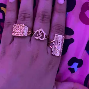 Wide St. Jude Ring, 14k Gold Plated Square Ring for Men and Women, Suitable for Daily Wear, Engagement, Wedding, Couple Jewelry Accessories