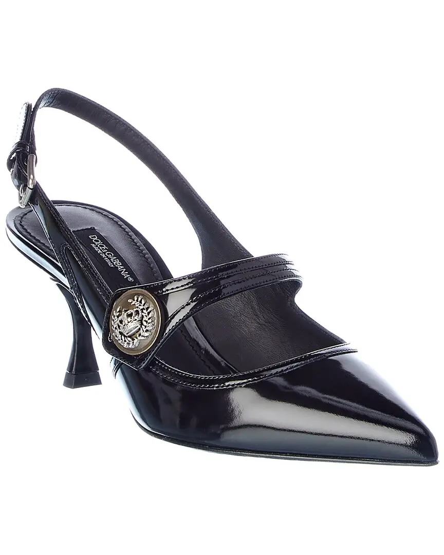 Dolce & Gabbana Leather Slingback Pump