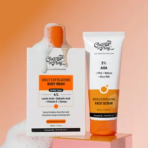 Face & Body Exfoliation Duo | Gentle Exfoliating Body Wash and Gentle Exfoliating Face Scrub