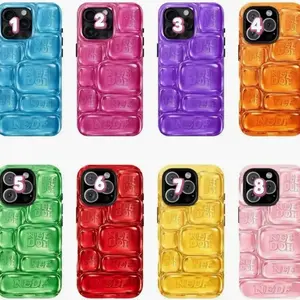NeeDoh Cool Crush Ice Cube 2D Flat Phone Case, Compatible with iPhone