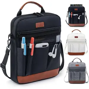 Book Sleeve with Zipper, Book Covers for Book Lovers, Multi-pocket Book Protector Cover with  Strap,Book Bag for Ipaad, kidle -  To School Book Accessories