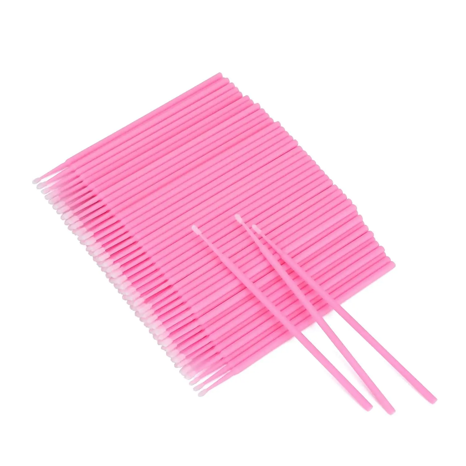 500PCS Durable Hygienic Cotton Swabs Bulk Set, Disposable 2.0mm Head Micro Applicators Brush for Makeup, Eyelash Extensions, Large Pack for Cleaning & Personal Care Needs