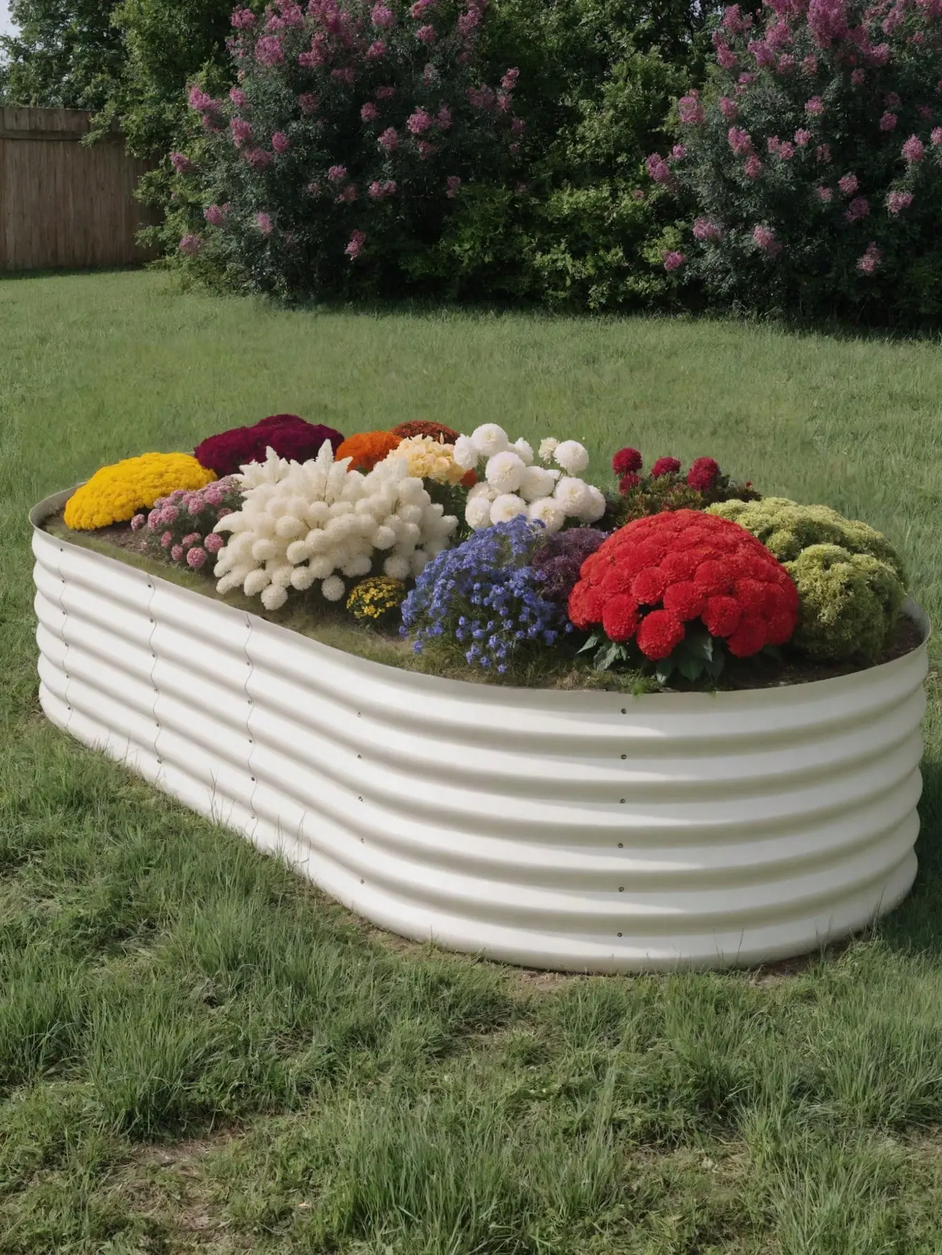 Garvee Beige - (2-Pack)Galvanized Steel 10x4x1.5Ft Raised Garden Bed – Elevated Planter Box For Indoor/Outdoor Vegetables, Herbs & Flowers, No-Bend Design With Rust-Proof Coating & Tool-Free Assembly,Beige