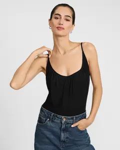 Express Mesh Ruched Cami Bodysuit Express Mesh Ruched Cami Bodysuit