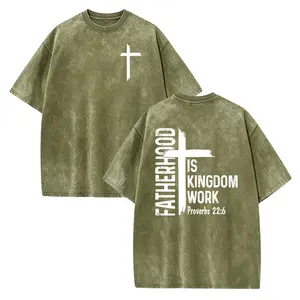 Fatherhood Is Kingdom Work Shirt Gift for Dad Christian, Fathers Day Gifts, Religious Daddy Tee