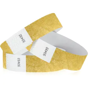 300   Tyvek Wristbands for Events - Comfortable  Resistant Paper Bracelets ID Wrist Bands for Concerts Festivals Admission Party