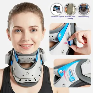 1pc Neck Support Protection Neck Brace Collar Neck Brace, Revolution Design Cervical Collar Device,Adjustable height,Durable Neck Che Orthosis, excellent support for Neck & Shoulder Pain Relief and Improving Spine Alignment,Used for Home, Office, Outdoor