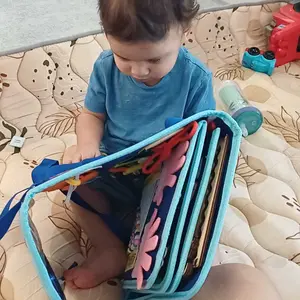 Busy Board for 1 2 3 4 Year Old Toddlers, Busy Book for Toddlers 1-3, Montessori Educational Toys Sensory Board, Preschool Learning Activity Fine Motor Skills Airplane Car Travel Essentials--wjlm