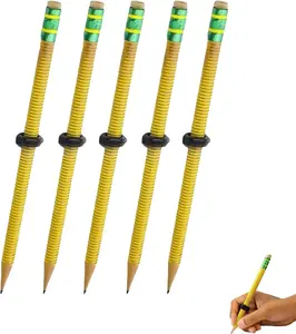 Threaded Pencil, ADHD Fidget Pencil with Sliding Nut, Sensory Focus Anxiety Stress Relief Tool for Adults Kids, Quiet Classroom Office Home Decompression Writing Pencil