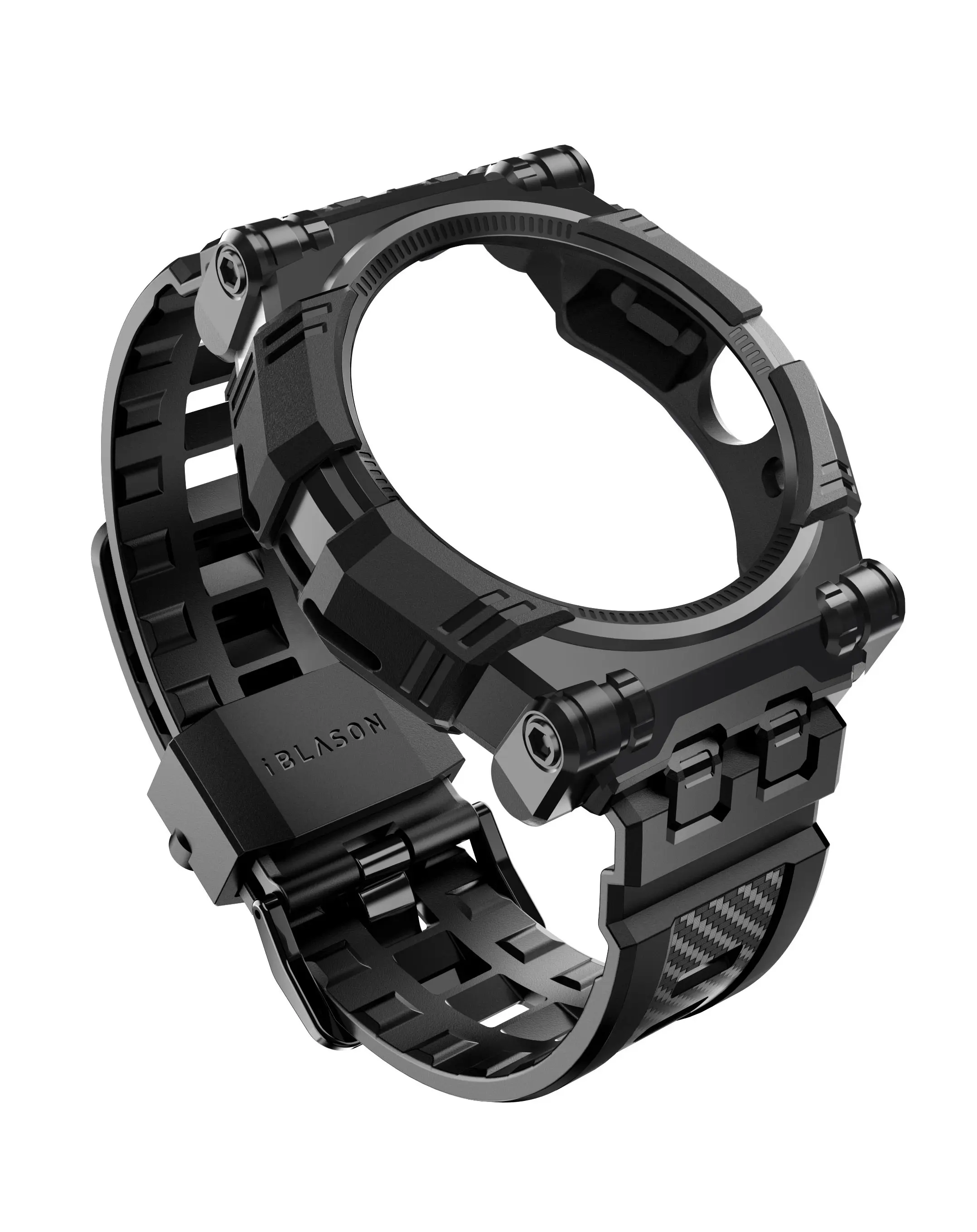i-Blason Adjustable shockproof protective sport band case for Google Pixel Watch 2 (2023)/Pixel Watch (2022), offering anti-scratch wearable cover protection.