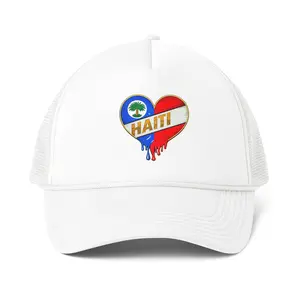 Haiti Heart Drip logo Trucker Cap | Mesh Back Hat