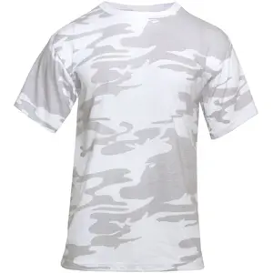 White Camo - Tactical Short Sleeve T-Shirt, Poly/Cotton