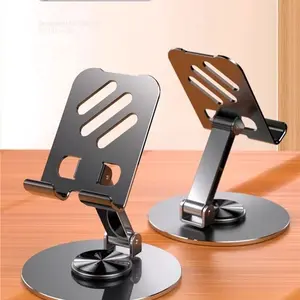 360 Degree Rotating Aluminum Alloy Phone Stand Kickstand Cellphone Holder - Portable Foldable Desktop Stand, Suitable for All Smartphones and Tablets, Ideal Office Accessory for 17 Days Festival