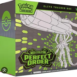 Pokemon MEGA Evolution Perfect Order Elite Trainer Box SEALED NEW 9 packs with promo
