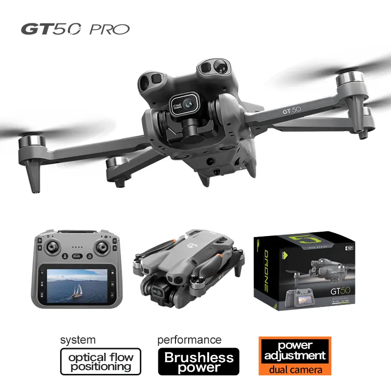Mini RC Quadcopter Drone with 480P HD Camera, Carrying Case, Stable Hover, Trajectory Flight, Gravity Control, 1-Key Take Off/Land, Grey for Beginners, Kids, Adults