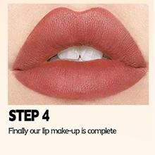 12 Colors Matte Lip Liner Set,Brown Tone Lip Pencil Kit,12 Assorted Colors High Pigmented Natural Makeup,Longwear Smooth Ultra Fine,Nude Liner Lipstick