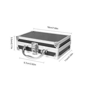 Tool Box Aluminium Alloy Toolbox Storage Case Portable Tool Case Travel Luggage Organizer Case Safety Box