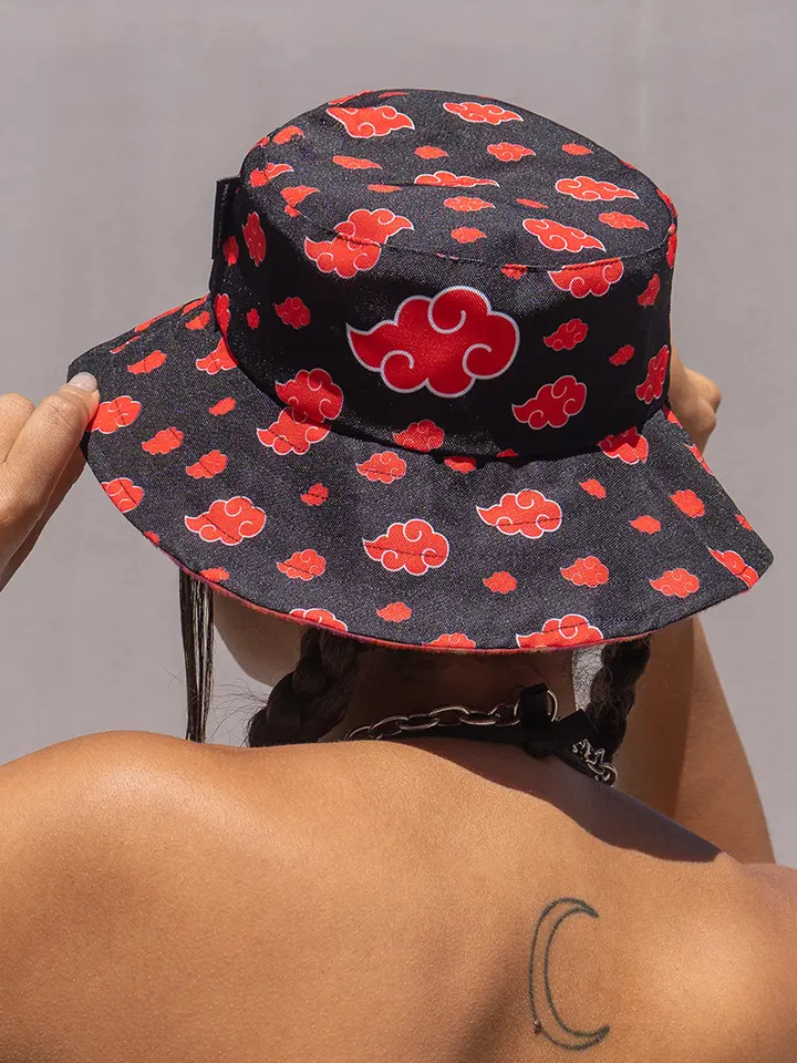 Akatsuki x Red Marble - Reversible Fluffy Bucket Hat