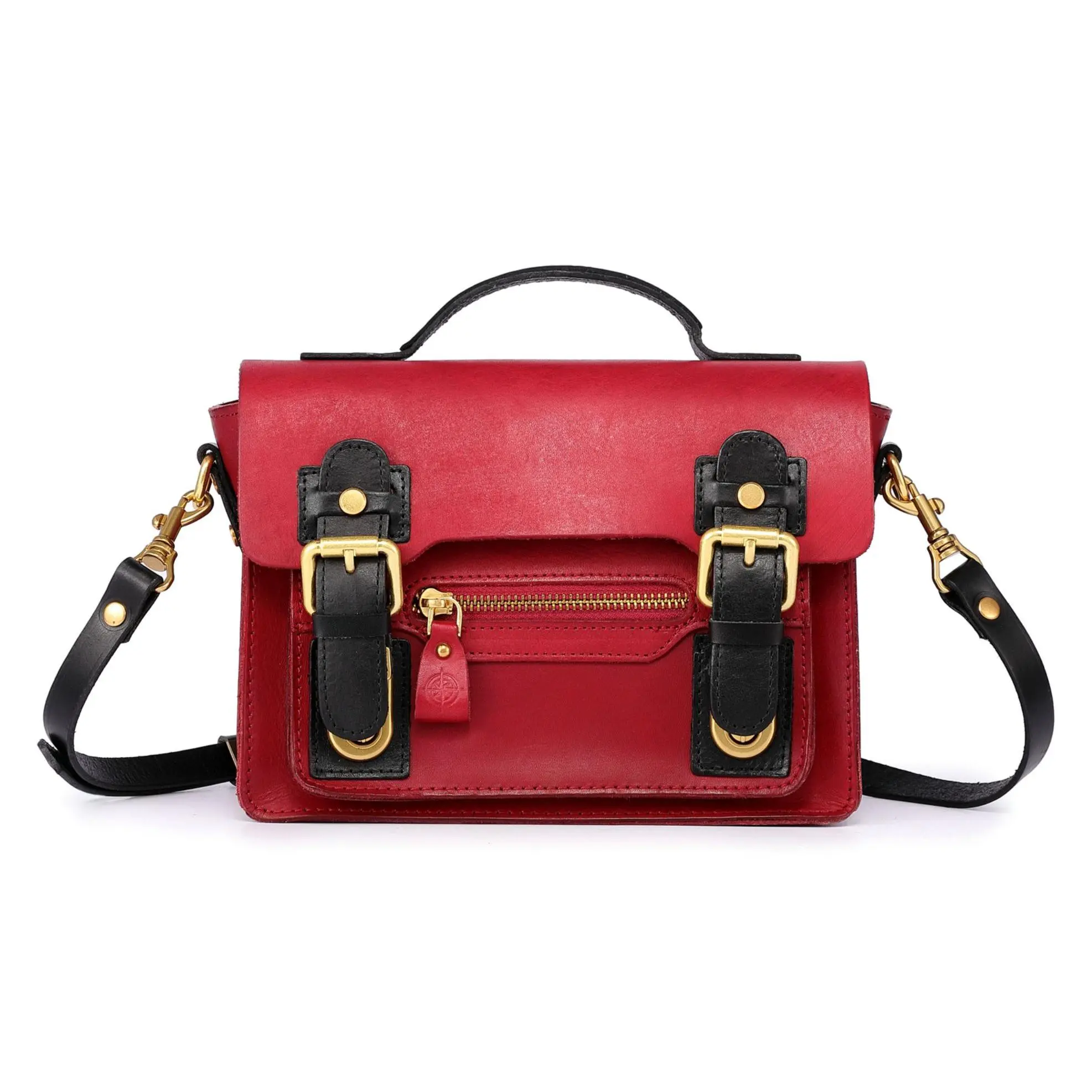 Old Trend Aster Mini Leather Satchel with Crossbody Strap