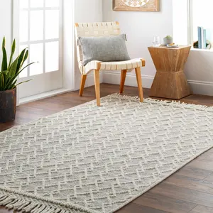 Diata Wool Rug with Tassels - Clearance