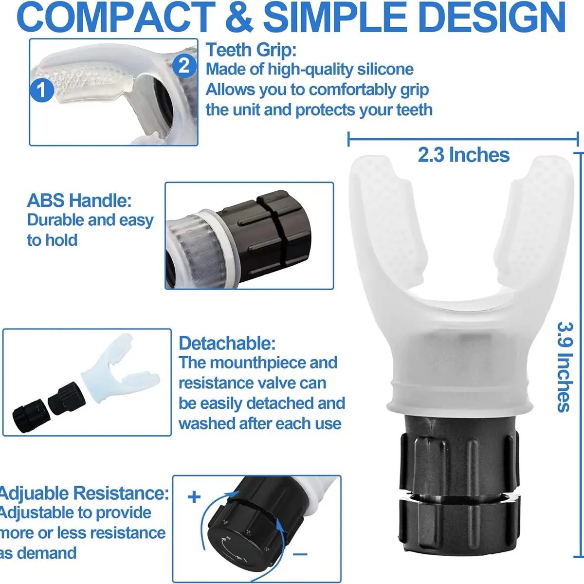 Expand-A-Lung Breathing Mouthpiece The ORIGIINAL