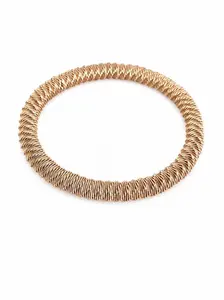 The "Expensive" Look | Minimalist Coiled Gold Bangle | 2026 Quiet Luxury Trend | Ships Fast from USA