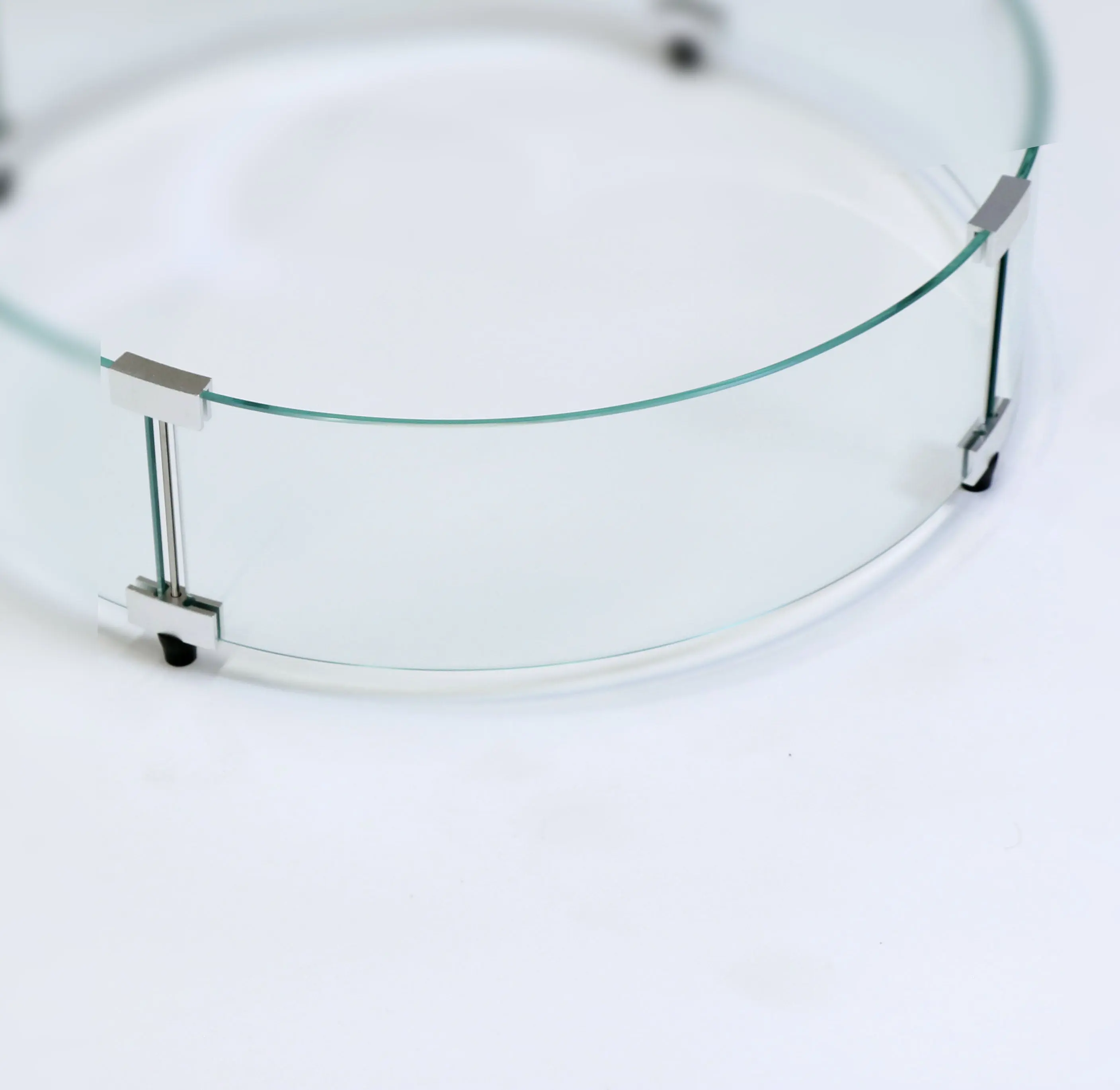 The Outdoor GreatRoom Round Glass Wind Guard Replacement Glass Panel