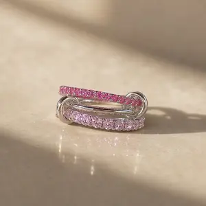 Pink Stackable Ring - 925 sterling silver | Shiny Habits