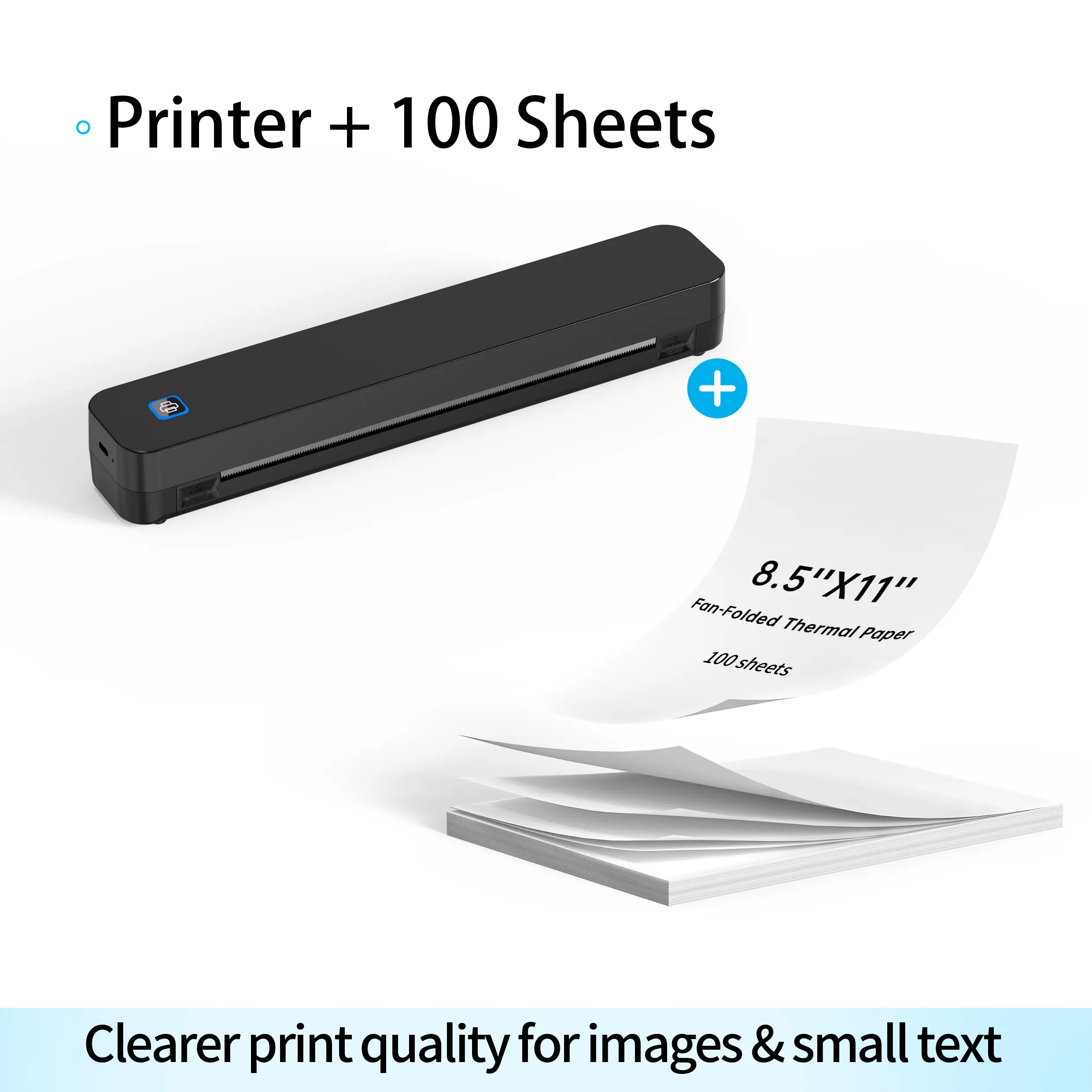 Black Printer + 100 Sheets