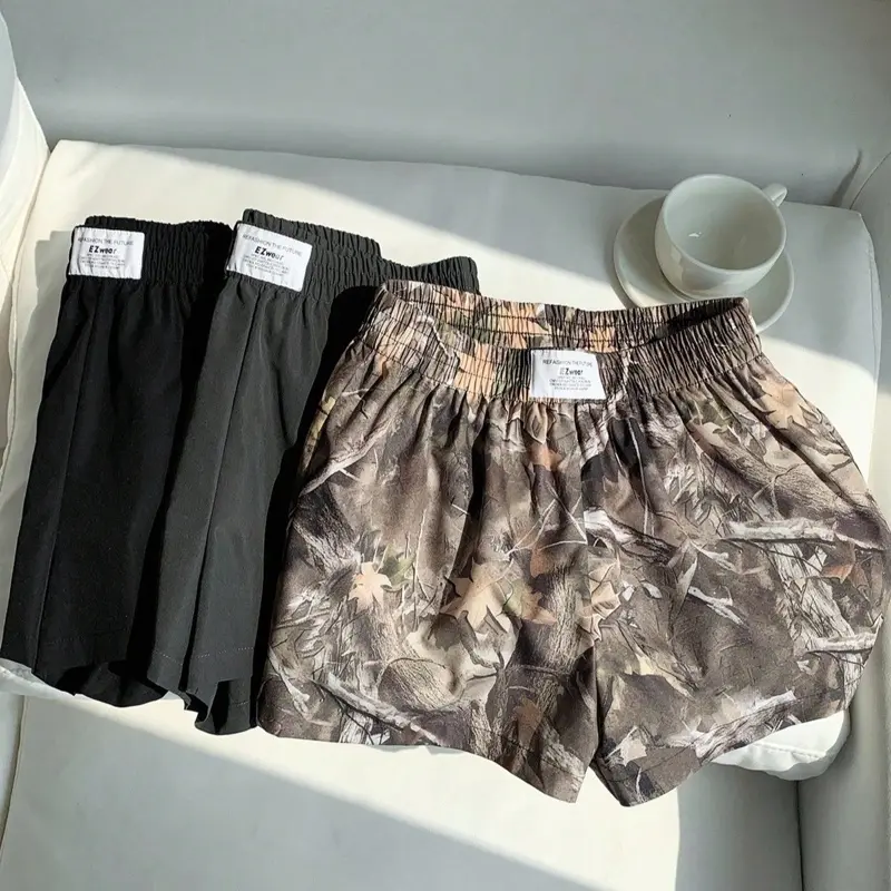 Comfortcana 3pcs Comfortable Women's Short Length Casual Shorts In Woven Fabric For Everyday Looks. Womenswear Bottom