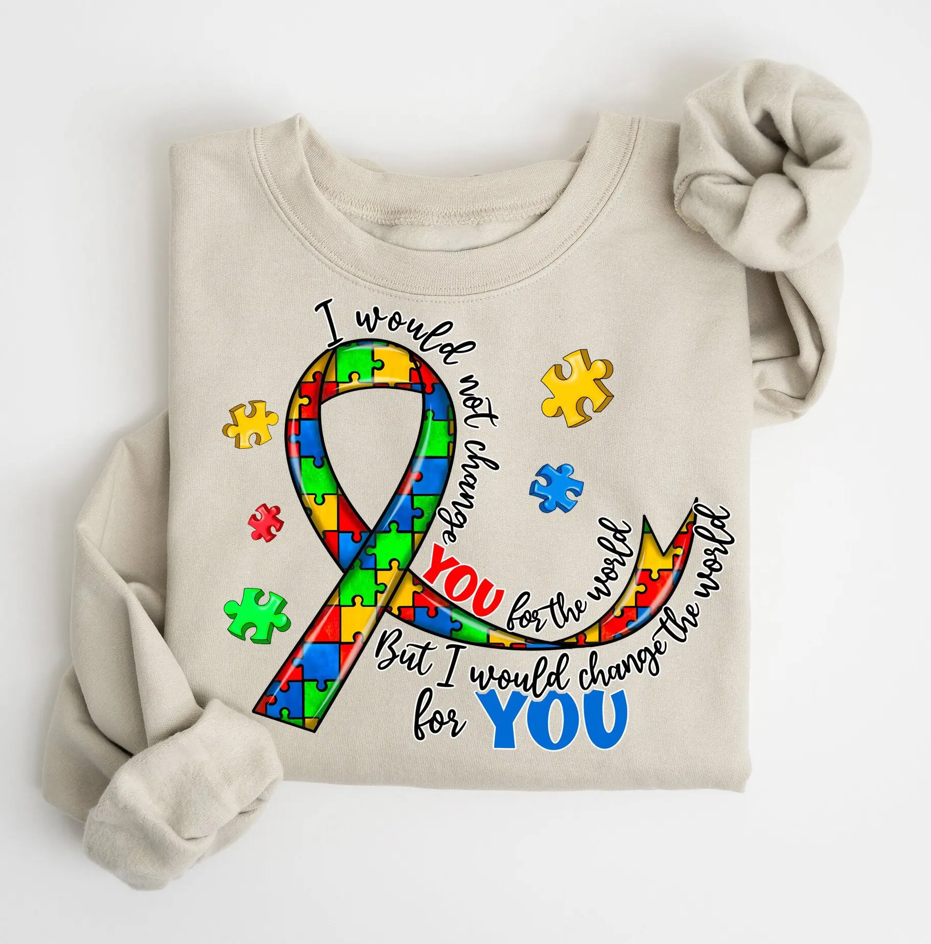 Autism Awareness Sweatshirt, Bekind Autism Awareness Shirt, I Would Not Change You For The World Autism Shirt, Puzzle Shirt, Autism Mom Sweater, Autism Shirt
