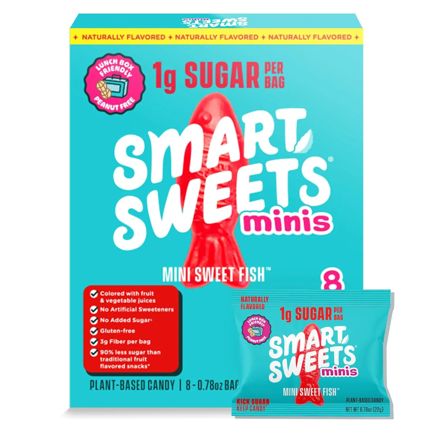 Smart Sweets Mini Sweet Fish Multipack, 6.24 Ounce