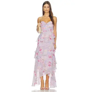 ASTR the Label Coline Dress in Lilac Floral