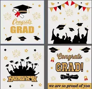 Graduation Self Sealing Treat Bags 4x4 20 Count