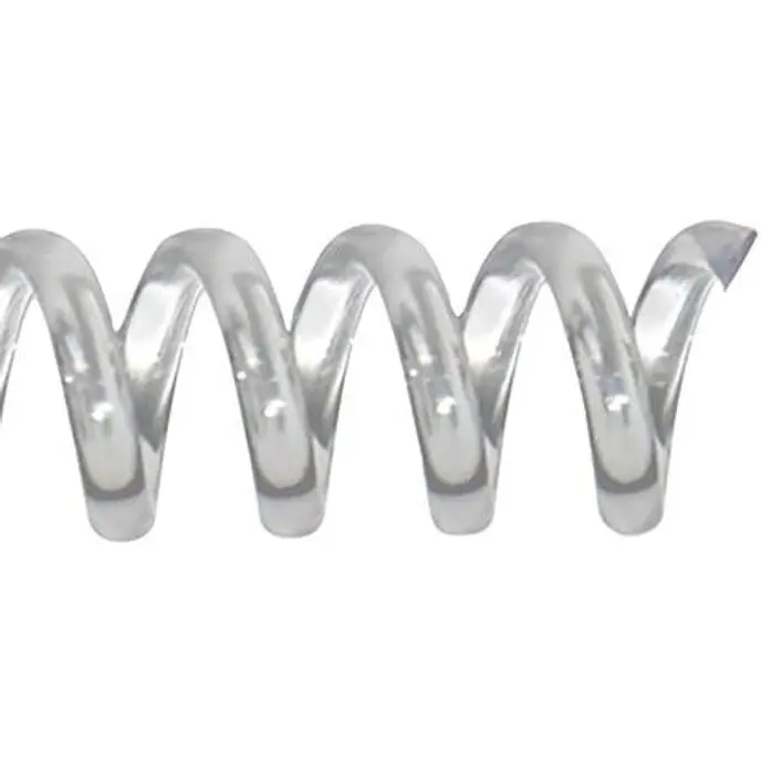 32mm (1-1/4 in.) Spiral Binding Coils for Reports, Presentations and Proposals | 4:1 Pitch | 12 in. Length | Clear | 280 Sheets Binding Capacity | 50 Pack