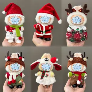 Christmas Clothes for LABUBU (NO Doll), Handcrafted Crochet Accessories for LABUBUS About 6.7''/17cm Dolls, Premium Outfit-Cute Clothes for Dress up Unique Style
