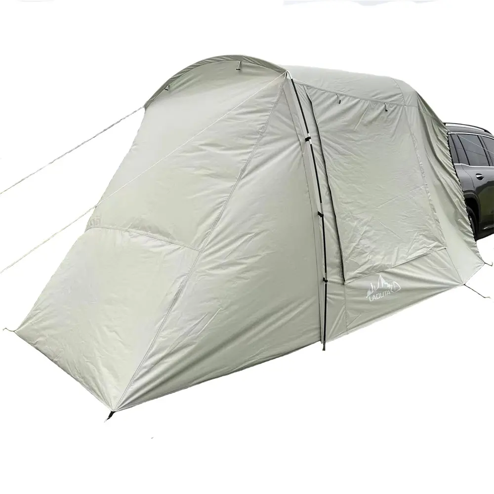 Car Awning Sun Shelter Camping SUV Rear Tent, Portable Waterproof Roof Top Tent Car Canopy with Mosquito Net for SUV Minivan Hatchback Camping Outdoor Travel