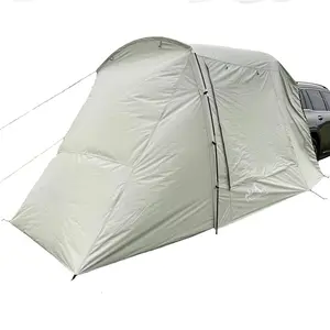Car Awning Sun Shelter Camping SUV Rear Tent, Portable Waterproof Roof Top Tent Car Canopy with Mosquito Net for SUV Minivan Hatchback Camping Outdoor Travel