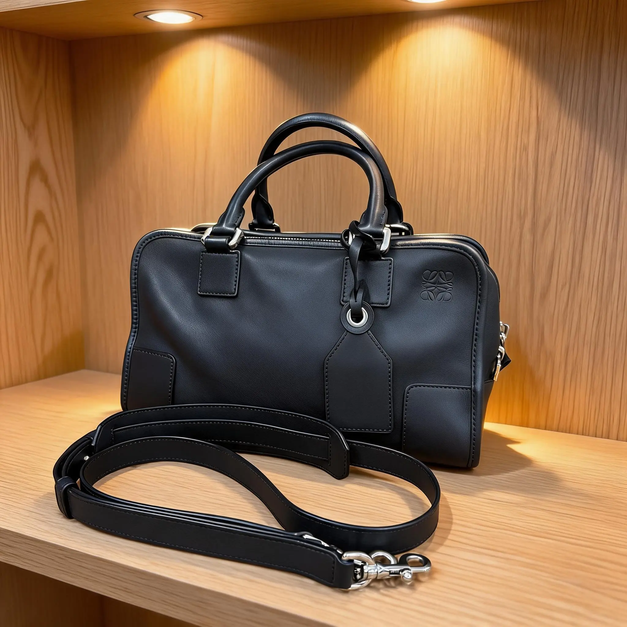 Pre-owned Loewe Leather Shoulder Bag C0739364117