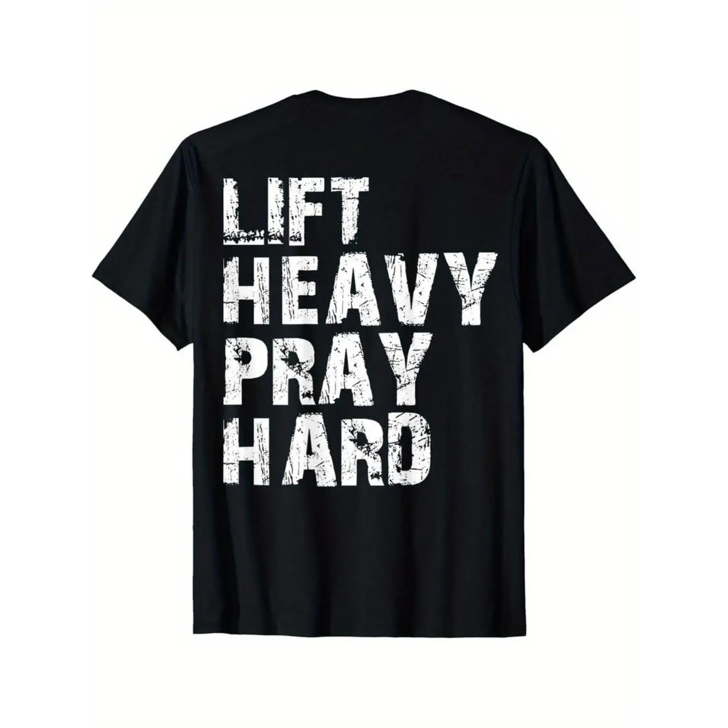 100% Cotton Lift Heavy Pray Hard, Gym Christian Gift For Christian T-Shirt