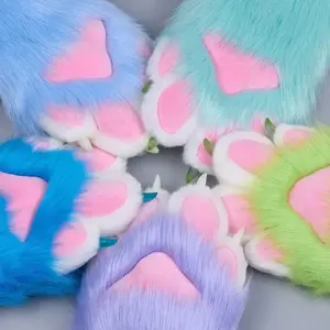 Kig Fursuit Kigurumi Furry Animal Claws Nails Gloves Cosplay Costume Wearable Furry Animal Paw Cosplay Props Performance props Masks St16