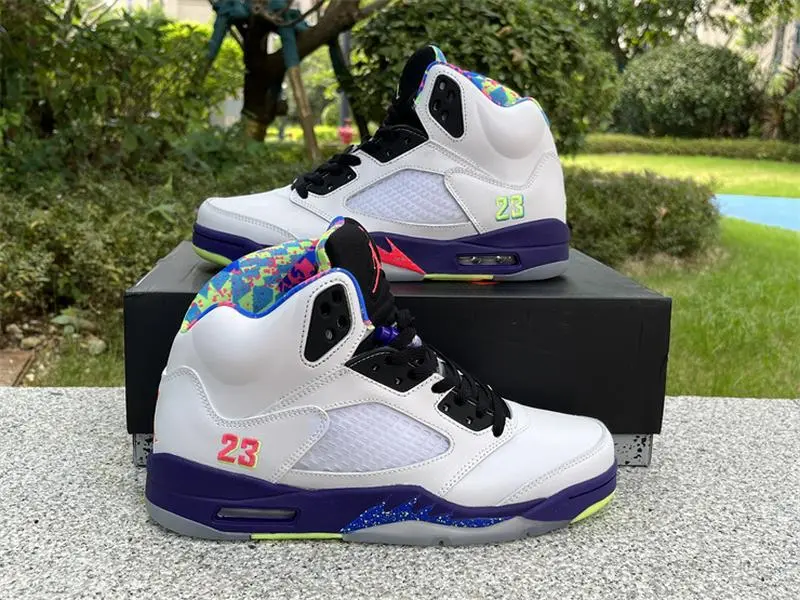 Classic Mid Fashion Athletic Sneakers Clean White Base Purple Fluorescent Green Detail Accent Side Vent Mesh Panel Shock Absorbing Midsole Wear-resistant Transparent Outsole Brand New Full Original Box Men Women Daily Walking Trend Sneaker Collecting