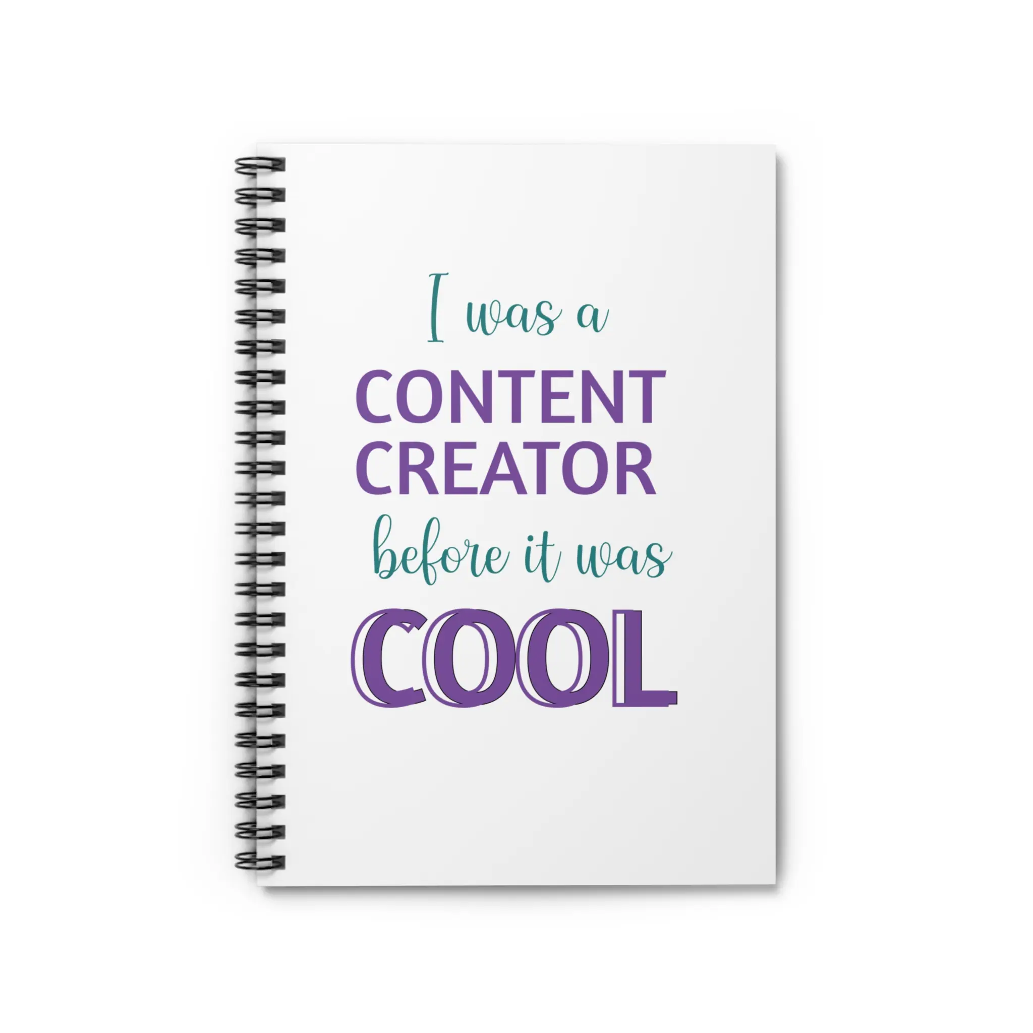 Content Creator Spiral Notebook