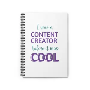 Content Creator Spiral Notebook